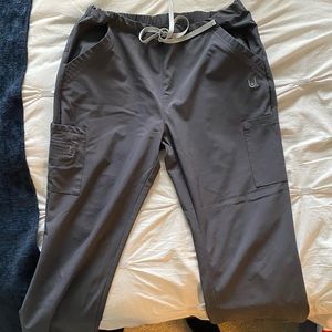 Charcoal grey urbane scrub pants